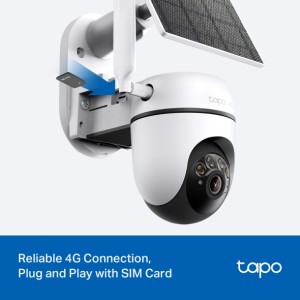 Telecamera di sicurezza 2K 4G LTE solare motorizzata TP-Link Tapo TC90G KIT - foto 2