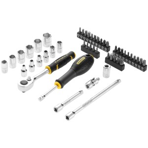 Set chiavi a bussola 48 pezzi 1/4" PRO-STACK Stanley FMMT98101-0 - foto 2