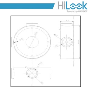 Scatola di giunzione a parete per telecamere Hilook HIA-J105 - foto 2