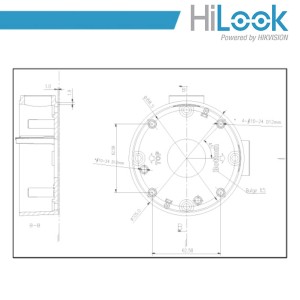 Scatola di giunzione a parete per telecamere Hilook HIA-J105 - foto 3