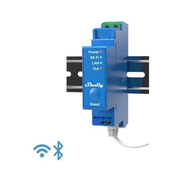 Shelly Pro 1 - IP Smart Relay DIN 1ch. LAN/WiFi/BT Shelly Pro 1 - IP Smart Relay DIN 1ch. LAN/WiFi/BT