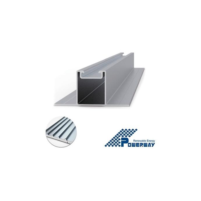 Profilo di supporto x tetto in lamiera grecata/sandwich - barre da 3.6 metri Profilo di supporto x tetto in lamiera grecata/sandwich - barre da 3.6 metri
