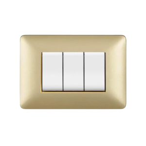 Placca 3 moduli champagne...