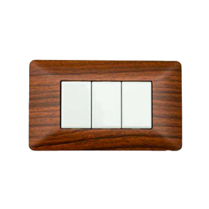 Placca 3 Moduli Legno...