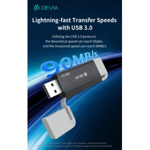 Lettore schede SD/TF USB e Type-C 3.0 5 Gbps Devia Leopard - foto 2