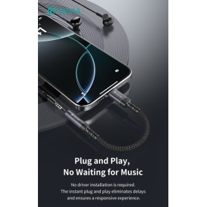Adattatore audio Tipo-C a Jack 3,5 mm nero Devia iPure - foto 3