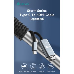 Adattatore Tipo-C HDMI grigio Devia per smartphone e monitor - foto 2