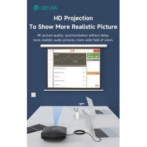 Adattatore Tipo-C HDMI grigio Devia per smartphone e monitor - foto 3