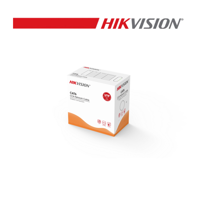 Cavo di rete Cat6 UTP 305m CCA grigio Hikvision