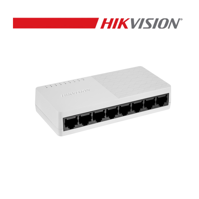 Switch Gigabit non gestito 8 porte RJ45 Hikvision