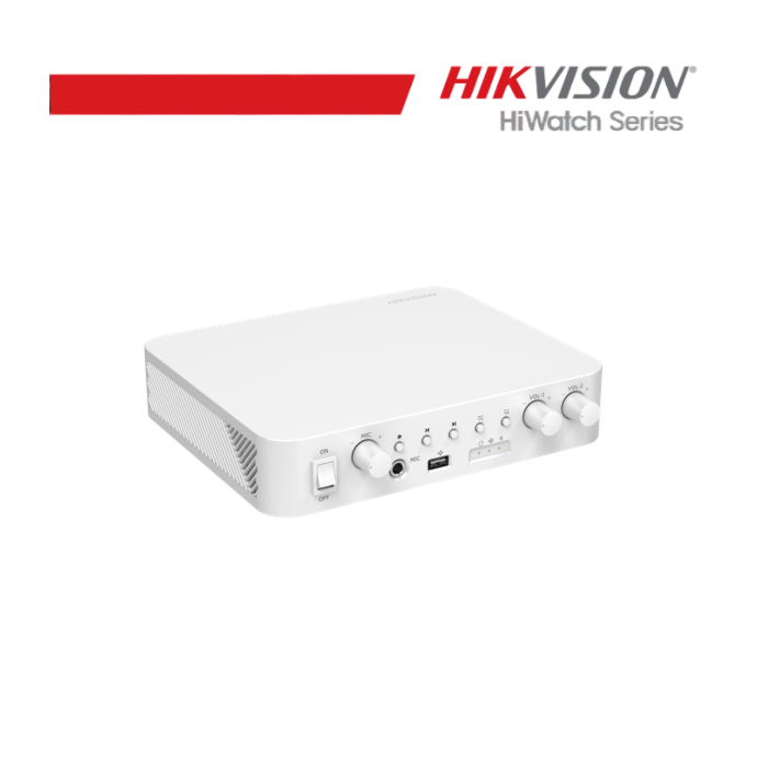 Amplificatore analogico 60W 2 zone bianco Hikvision