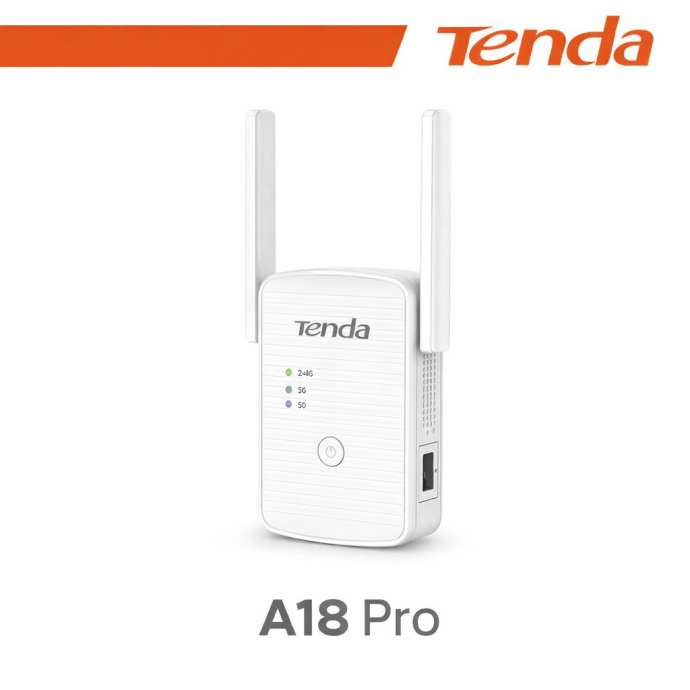 Ripetitore Wi-Fi Dual Band AC1200 1 porta Gigabit Tenda A18 Pro