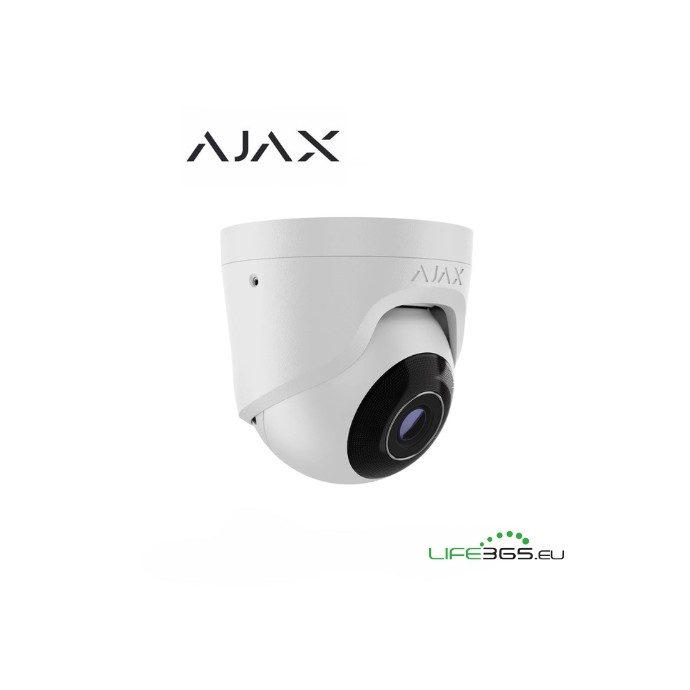 Telecamera IP PoE 8MP 2.8mm Bianca Ajax TurretCam