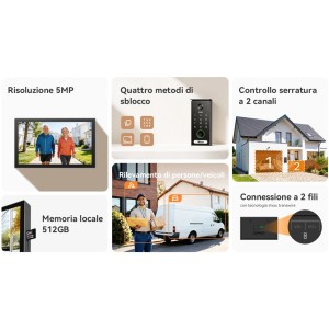 Videocitofono 5MP Wi-Fi 6 Dual Band 7" Imou VO1-5M0R/VH1-7A0S - foto 2