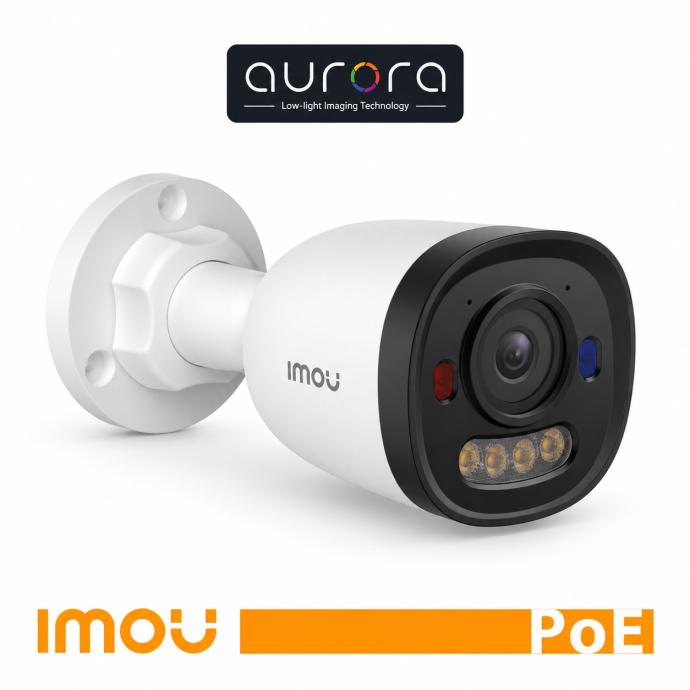 Telecamera PoE Bullet 6MP 3K+ Full Color IP67 Imou PU3E