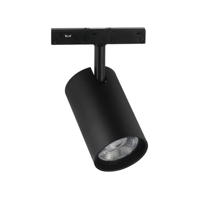 Faretto LED magnetico da binario 12W 48V 30° nero V-TAC VT-40020