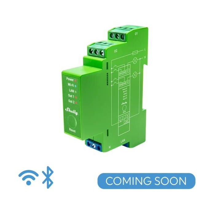 Shelly Pro Dimmer 2PM - IP Smart Dimmer 2ch LAN/WiFi/BT + PM Shelly Pro Dimmer 2PM - IP Smart Dimmer 2ch LAN/WiFi/BT + PM