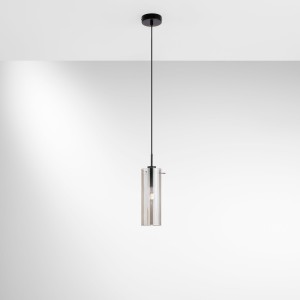Sospensione 1 luce E27 nera...