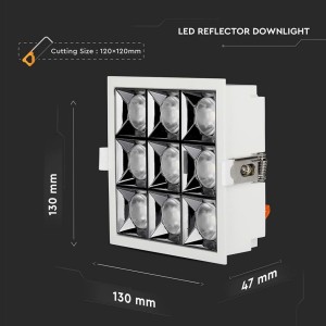 Faretto LED da incasso 36W V-TAC VT-2-36 - foto 3