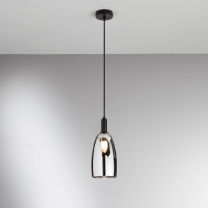 Sospensione E14 1 luce nero...