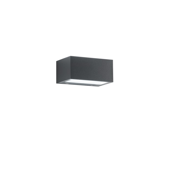 Applique da esterno LED 12W 3000-4000K IP54 TWIN Antracite e Bianco - Intec