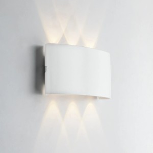 Applique LED da esterno 6W 3000K/4000K biemissione IP54 BEETLE Bianco e Grigio - Intec - foto 6