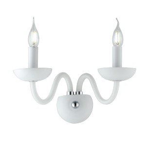Applique da interno in vetro 2 luci E14 IP20 ALFIERE Bianco e Nero - Luce Ambiente e Design - foto 4