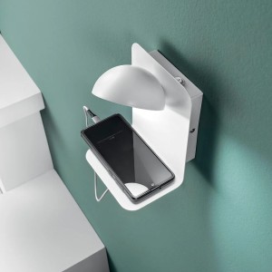 Applique LED 5W 4000K con USB BOING Bianco e Nero - Luce Ambiente e Design - foto 2