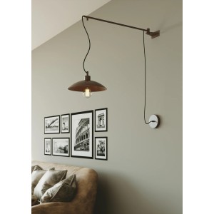Applique da interno E27 1 luce ELDORADO Bianco, Bronzo e Nero - Luce Ambiente e Design - foto 2