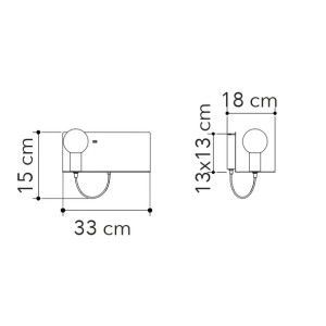 Applique da interno E27 con mensola USB Bianco e Nero - Luce Ambiente e Design - foto 6