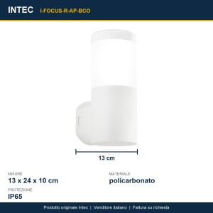 Applique da esterno GU10 IP65 FOCUS Bianco e Nero - Intec - foto 3
