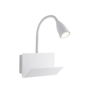 Applique da interno GU10 con USB 2A e Type-C GULP Bianco e Nero - Luce Ambiente e Design
