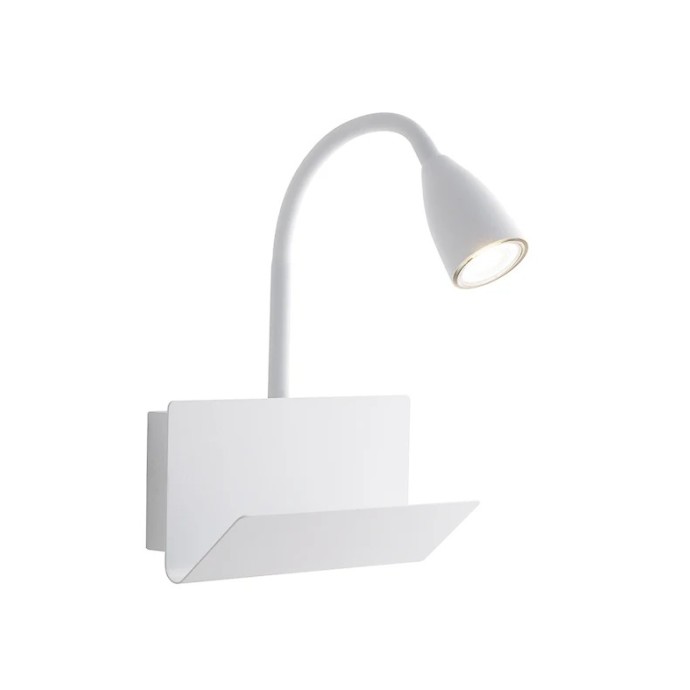 Applique da interno GU10 con USB 2A e Type-C GULP Bianco e Nero - Luce Ambiente e Design