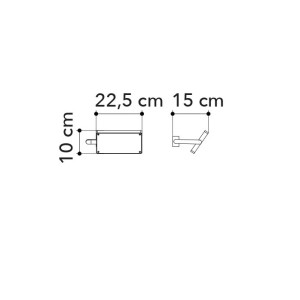 Applique LED 18W 3000K con diffusore orientabile Bianco, Grigio e Nero - Luce Ambiente e Design - foto 5