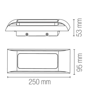 Applique LED da esterno 12W CCT 3000-4000K IP65 Antracite, Bianco e Bronzo - Intec - foto 4