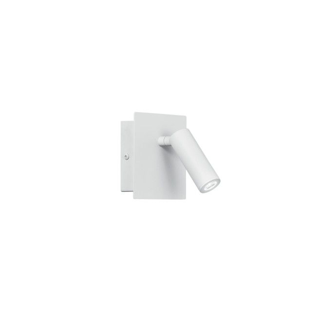 Applique LED da interno orientabile 2,2W IP20 3000K Bianco e Nero - Luce Ambiente e Design