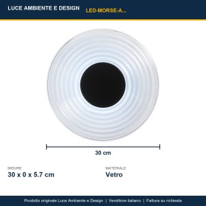 Applique LED CCT 8W MORSE Blu, Grigio e Verde - Luce Ambiente e Design - foto 3