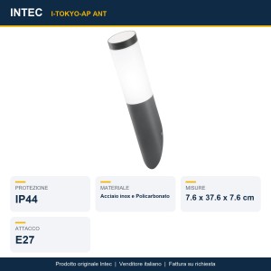 Applique da esterno IP44 E27 TOKYO Antracite, Bianco e Bronzo - Intec - foto 2