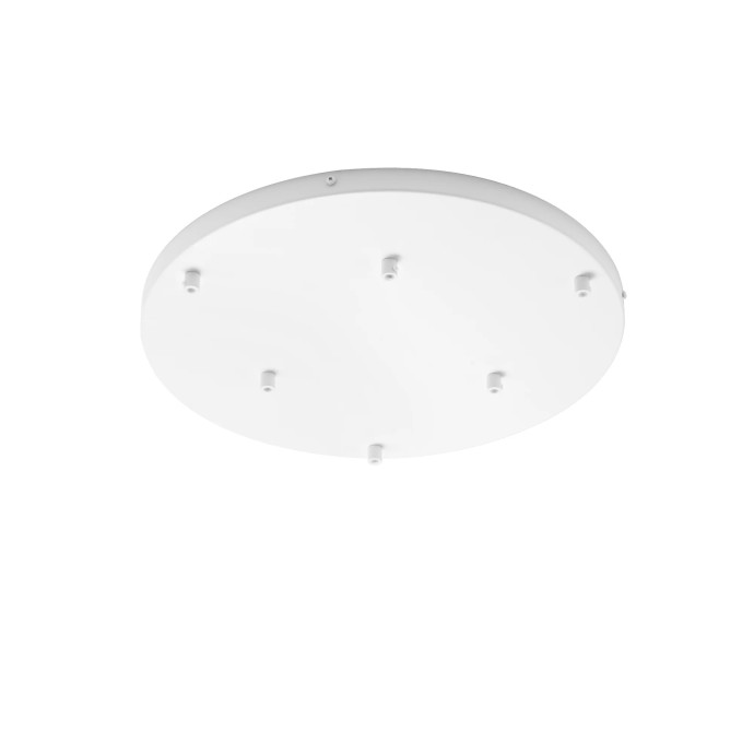 Rosone PIREX per sospensione a 6 luci, 45 cm IP20 Bianco e Oro - Luce Ambiente e Design
