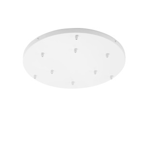 Rosone PIREX per sospensione 9 luci,, 50 cm Bianco e Oro - Luce Ambiente e Design
