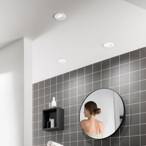 Faretto da incasso LED integrato 4-6W CCT satinato Bianco e Nero - Intec - foto 2