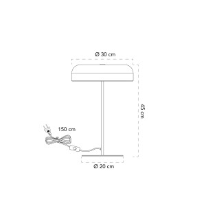 Lampada da tavolo E14 2 luci in metallo IP20 Bianco, Nero e Oro - Luce Ambiente e Design - foto 3