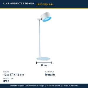 Lampada da tavolo LED 4W RGB dimmer Bianco e Nero - Luce Ambiente e Design - foto 3