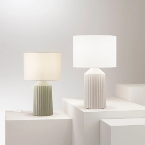 Lampada da tavolo E27 1 luce Sahara Beige e Verde - Luce Ambiente e Design - foto 2