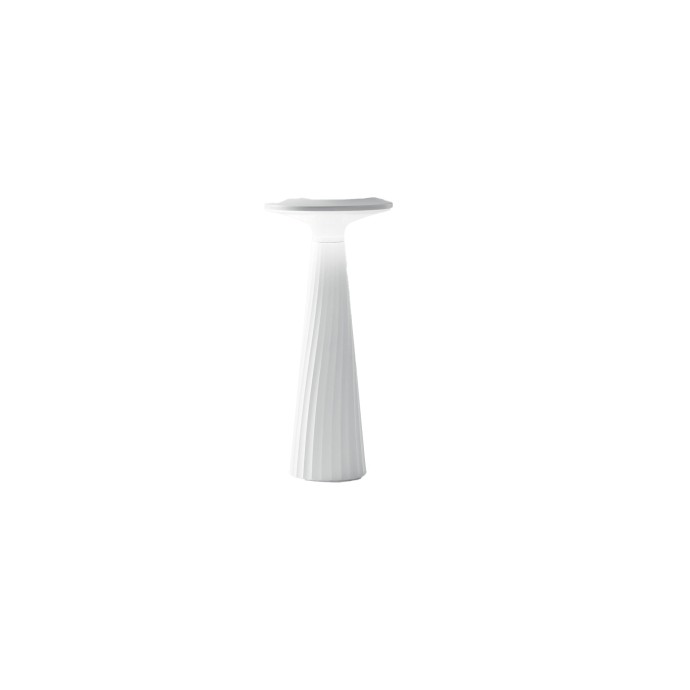 Lampada ricaricabile da esterno LED 2,5W 3000K IP44 BRIO Bianco e Nero - Intec