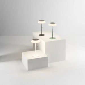 Lampada da tavolo solare ricaricabile LED 1,2W 3000K JIN Bianco e Nero - Intec - foto 4