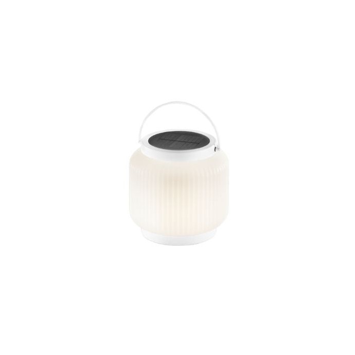 Lampada solare da esterno LED 1,2W 3000K IP54 ROBIN Bianco e Nero - Intec
