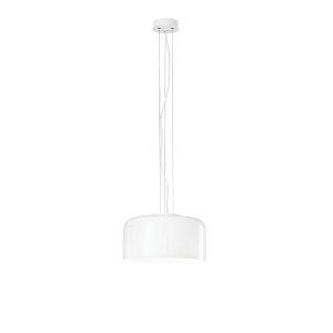 Sospensione in vetro 30 cm E27 GIBUS Bianco, Blu e Grigio - Luce Ambiente e Design - foto 3