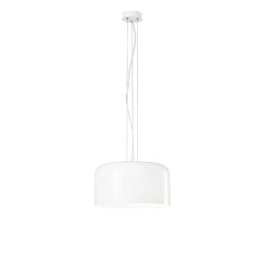 Sospensione in vetro 35 cm E27 IP20 GIBUS Bianco e Blu - Luce Ambiente e Design