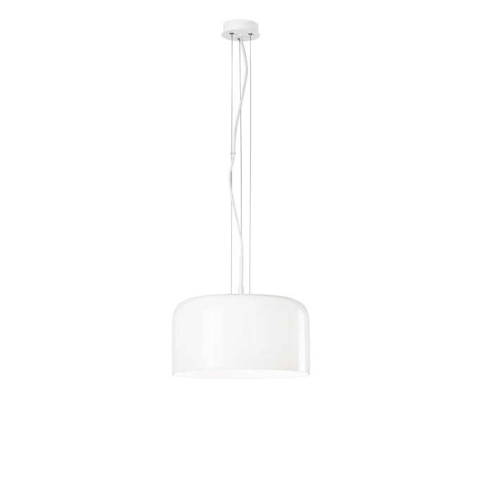 Sospensione in vetro 35 cm E27 IP20 GIBUS Bianco e Blu - Luce Ambiente e Design